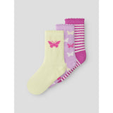 Name It Pear Sorbet Nmffjola 3P Strømper