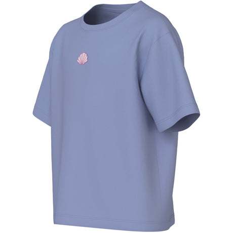 Name It Purple Impression Shell Embroidery Nkfvictoria Ss Nreg Top
