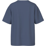 Name It Vintage Indigo Palm Embroidery Nkmvimpel Ss Nreg Top