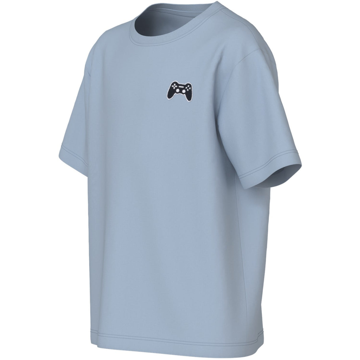 Name It Blue Fog Controller Embroidery Nkmvimpel Ss Nreg Top
