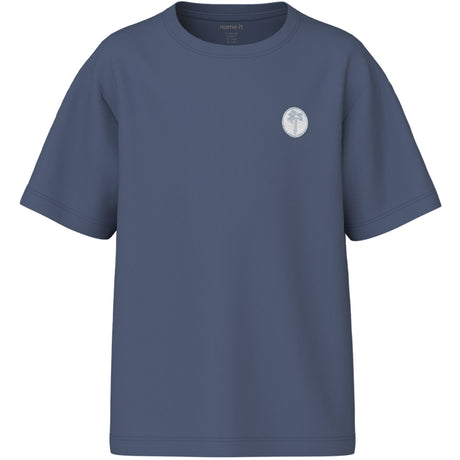 Name It Vintage Indigo Palm Embroidery Nkmvimpel Ss Nreg Top