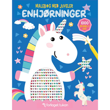 Forlaget Tukan Malebog Med Juveler: Enhjørninger