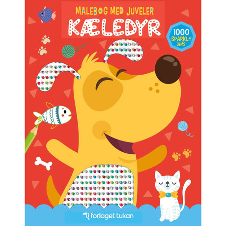 Forlaget Tukan Malebog Med Juveler: Kæledyr