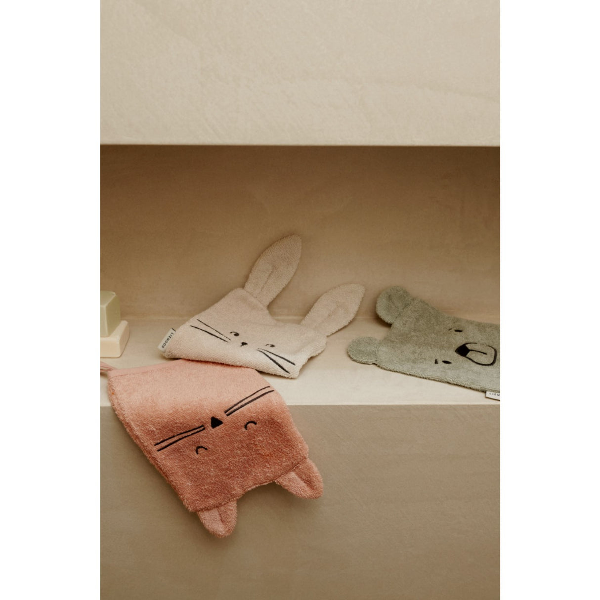 LIEWOOD Dove Blue Mix Sylvester Classic Vaskeklude 3-Pak