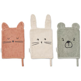 LIEWOOD Dove Blue Mix Sylvester Classic Vaskeklude 3-Pak