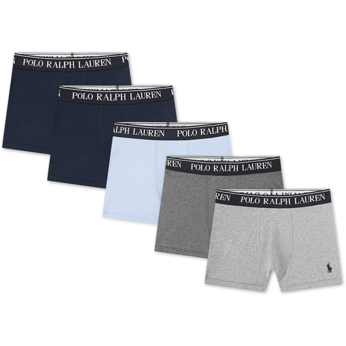 Polo Ralph Lauren Office Blue Bomuld Stretch 5-Pack Boxer