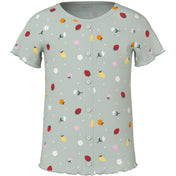Name It Pale Aqua Fruit Flowers Nmfvemia Aop Ss Slim Top