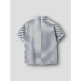 Name It Vintage Indigo Cloud Dancer Nkmfedenis Ss Nreg Skjorte