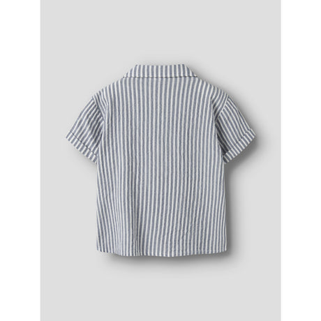 Name It Vintage Indigo Cloud Dancer Nkmfedenis Ss Nreg Skjorte