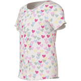 Name It Cloud Dancer Random Hearts Nmfvemia Aop Ss Slim Top