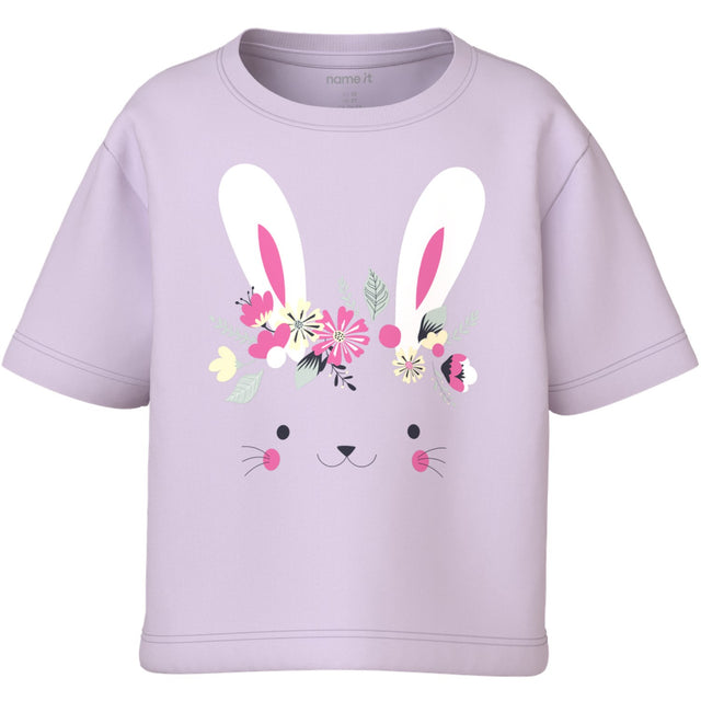 Name It Lavender Fog Bunny Nmfvilinse Ss Nreg Kort Top