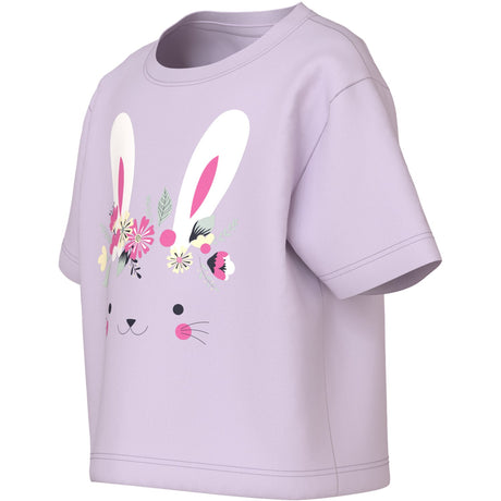 Name It Lavender Fog Bunny Nmfvilinse Ss Nreg Kort Top