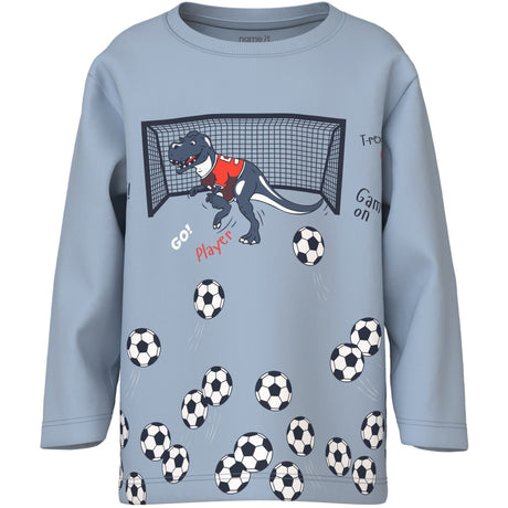 Name It Blue Fog Football Nmmvilasse Ls Nreg Top