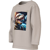 Name It Chateau Gray Space Dino Nmmvoto Ls Nreg Top
