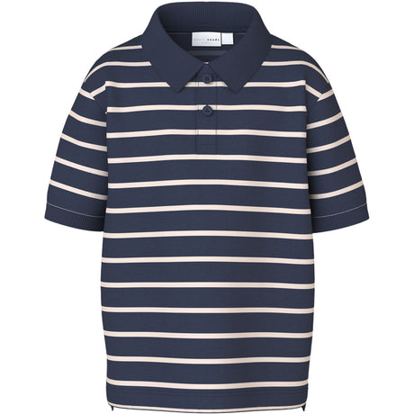 Name It Navy Blazer Chateau Gray Nmmvolo Ss Nreg Polo