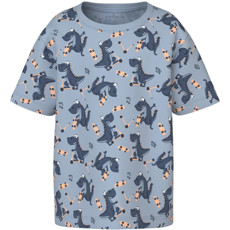 Name It Blue Fog Dino Skater Nmmvalther Ss Nreg Top