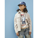 Name It Chateau Gray Nkmdarin Ls Sweat Overshirt Unb