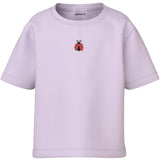 Name It Lavender Fog Ladybug Embroidery Nmfvictoria Ss Nreg Top