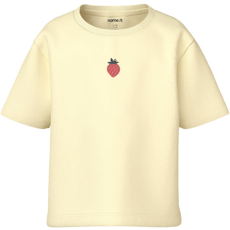 Name It Pear Sorbet Strawberry Embroidery Nmfvictoria Ss Nreg Top