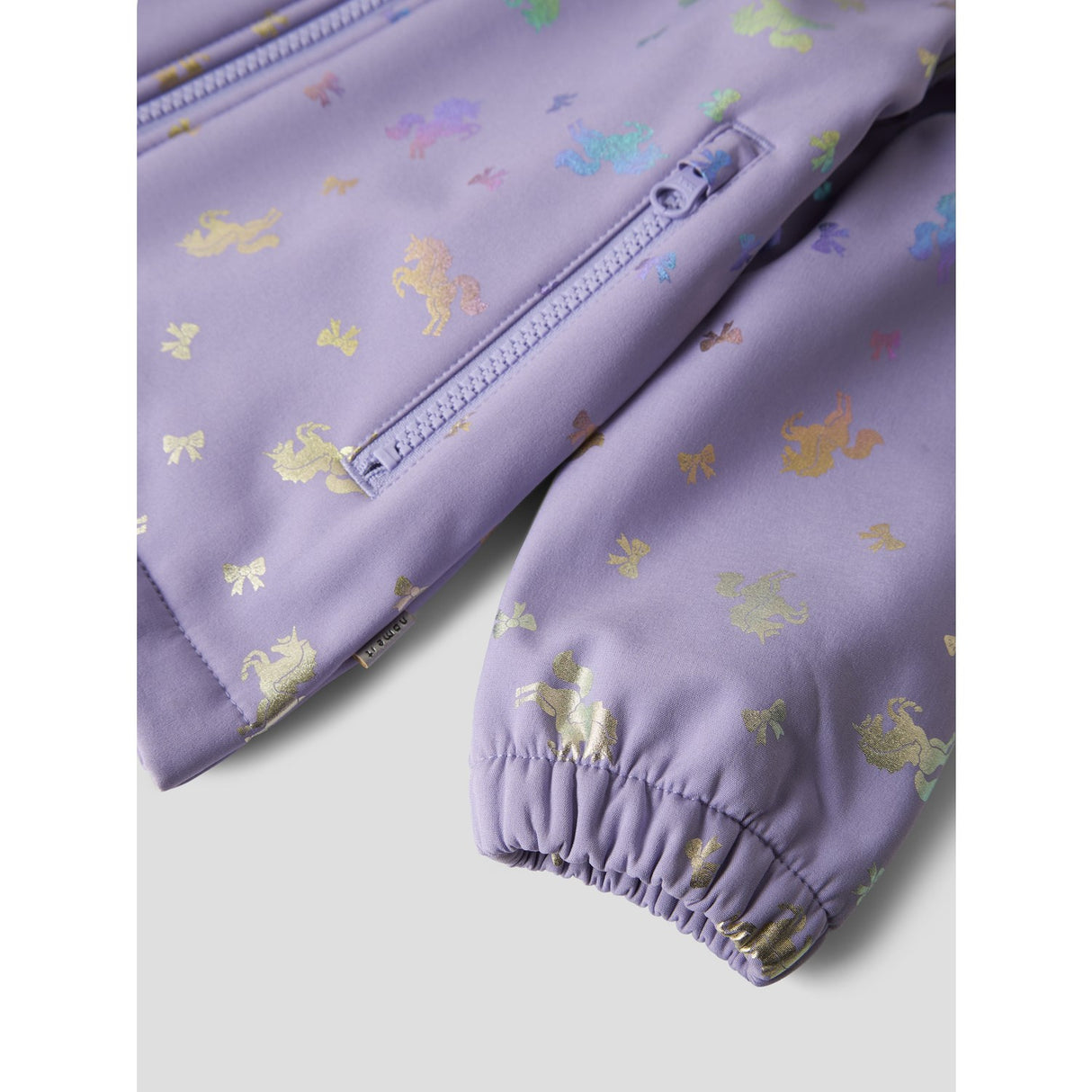 Name It Sunlit Allium Bow Nmfalfa08 Softshell Jakke Foil Aop Fo