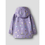 Name It Sunlit Allium Bow Nmfalfa08 Softshell Jakke Foil Aop Fo