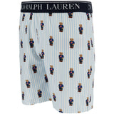 Polo Ralph Lauren White / Elite Blue Ss Bjørn Tee Og Kort Sæt