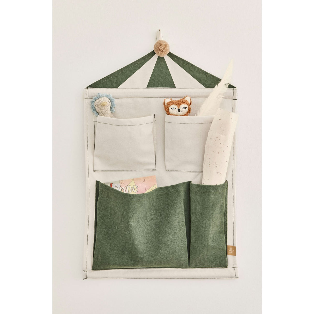 OYOY Clay/Green Circus Væg Opbevaring 2