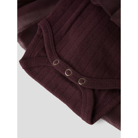 Lil'Atelier Catawba Grape Nbfsolange Ls Tyl Body Kjole Lil