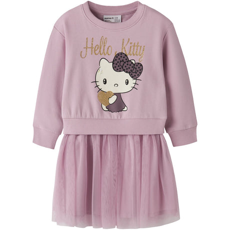 Name It Keepsake Lilac Nmfobana Hellok Nreg Swe Dress Bru Sky