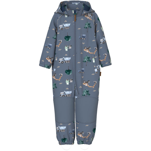 Name It Flint Stone Work Nmmalfa08 Softshell Dragt Aop 1Fo Noos