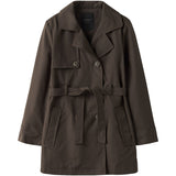 Name It Chocolate Brown Nkfmadelin Trench Frakke Noos