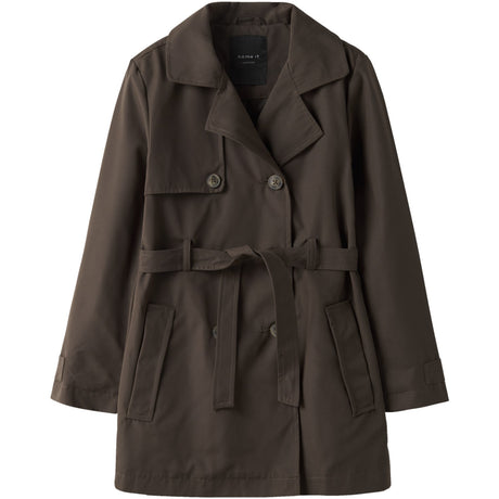 Name It Chocolate Brown Nkfmadelin Trench Frakke Noos