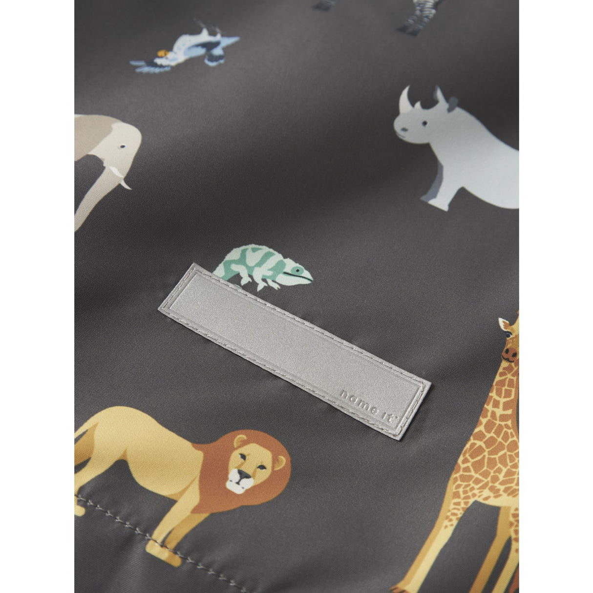 Name It Blackened Pearl 5 Safari Nmmmax Jakke Li Aop Noos