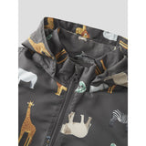 Name It Blackened Pearl 5 Safari Nmmmax Jakke Li Aop Noos