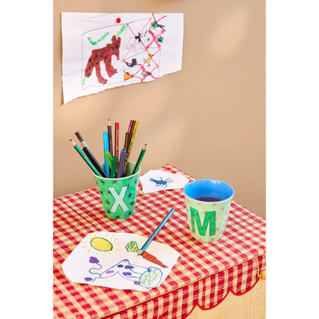 Rice Flowers Medium Melamin Kop Med Bogstavet M