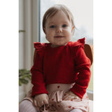 Petit Piao Jet Red/Biking Red Body L/S Flæse Modal Heart