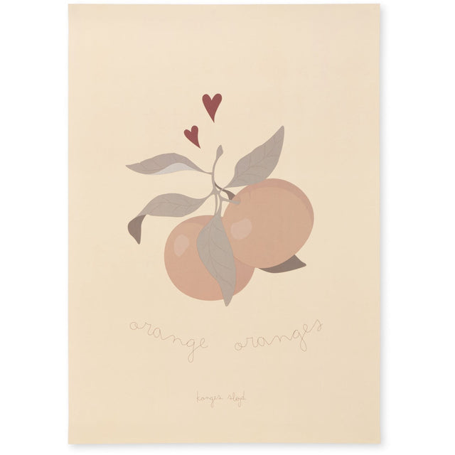 Konges Sløjd Orange Orange Plakat