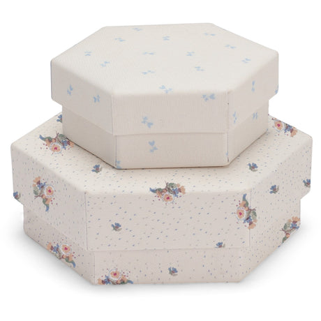 Konges Sløjd Flower Bouquet /Petit Bisou Blue Vatteret Box Sæt