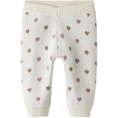 Lil'Atelier Turtledove Sepia Tint Nbfsaran Strik Bukser Heart Lil