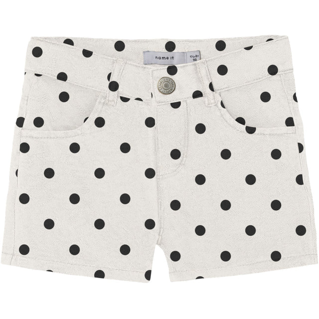 Name It Antique White Dot Nmfrose Twi Shorts 1559-Td