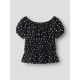 Name It Black Nkfrachel Ss Top