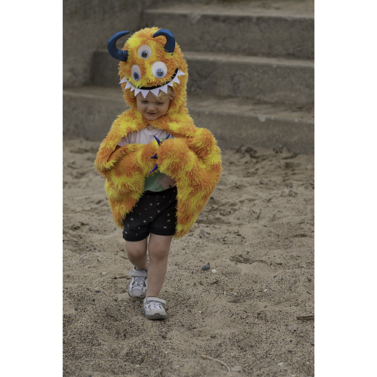 Great Pretenders Giggle The Monster Kappe, Orange/Yellow