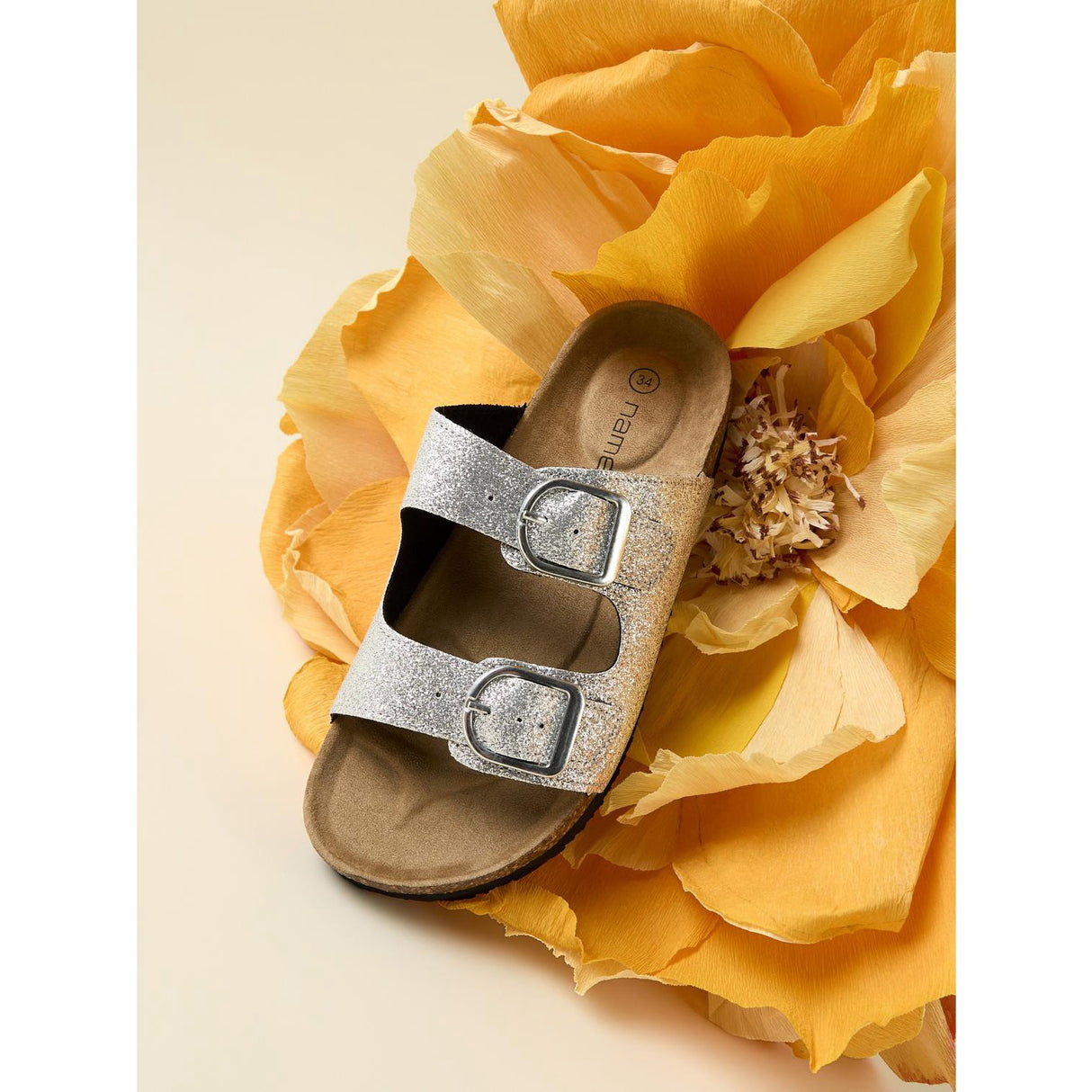 Name It Silver Glitter Nkfflora Sandal