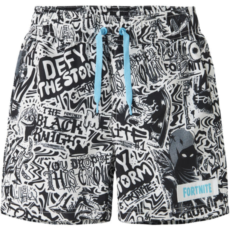 Name It Bright White Nkmmarki Fortnite Swimshorts Bfu
