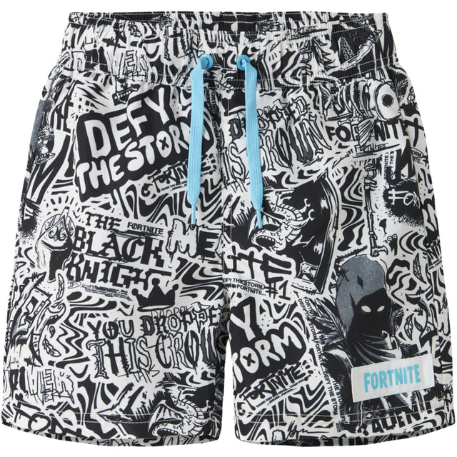 Name It Bright White Nkmmarki Fortnite Swimshorts Bfu