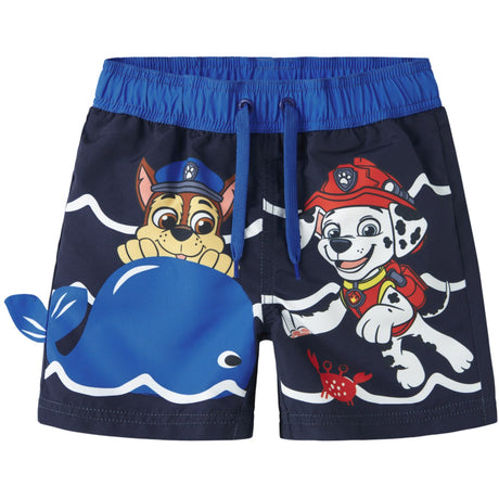 Name It Navy Blazer Nmmmiki Paw Long Swimshorts Cplg