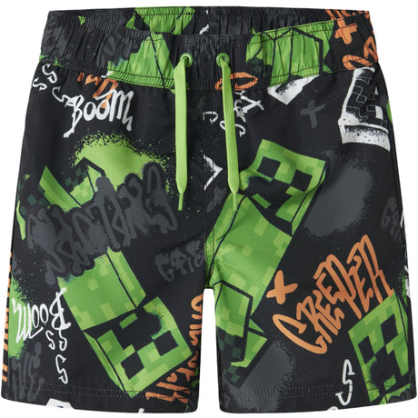 Name It Black Nkmmic Minecraft Swimshorts Bfu
