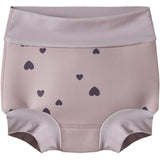 Name It Burnished Lilac Nmfzippa Blebadebukser Med Skjold