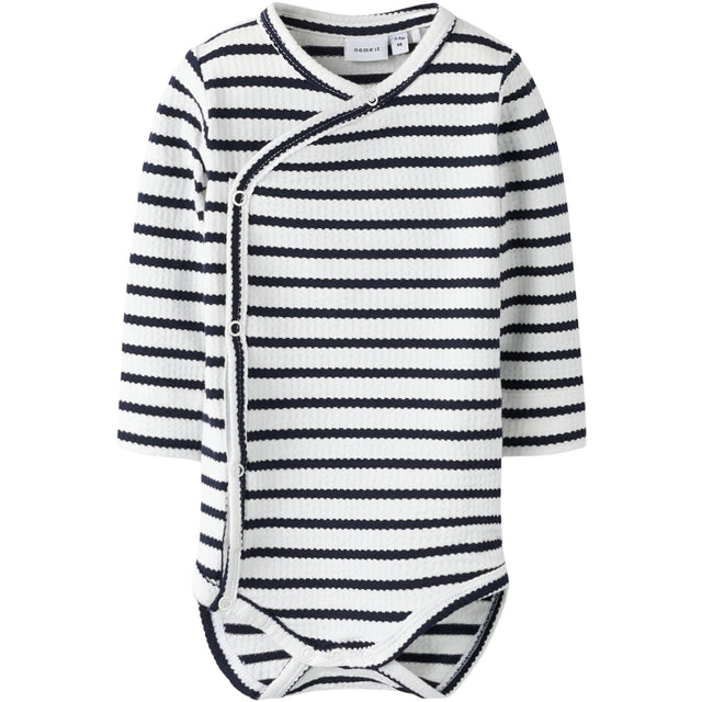 Name It Cloud Dancer Sky Captain Nbfkattie Ls Slå-om Body