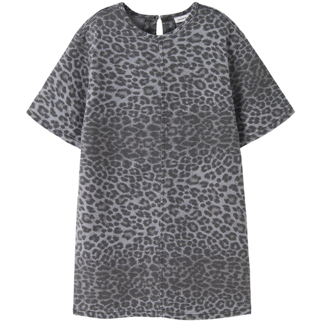 Name It Night Owl Grey Leopard Nkfleo Twill Kjole 4002-Td T